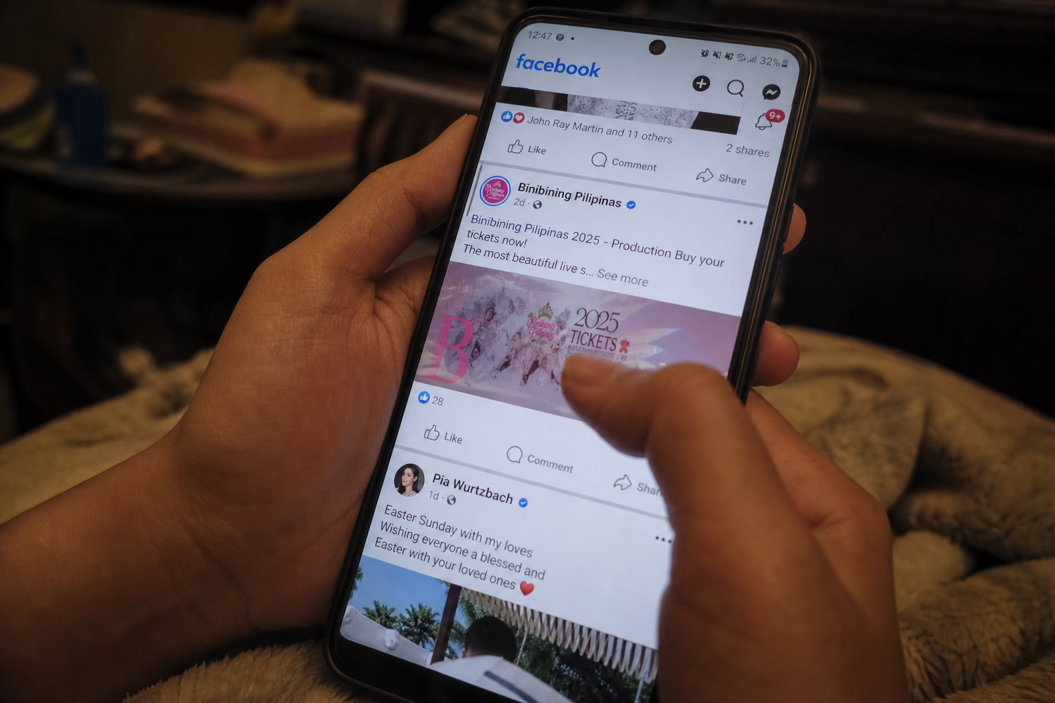 Frustration searching for pageant updates on social feeds